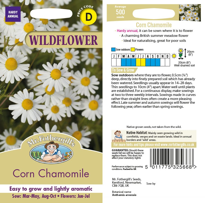 Corn Chamomile Wildflower Seeds