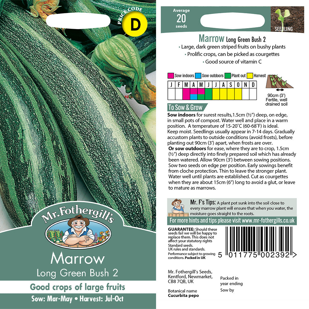 Marrow Long Bean Green 2 Seeds