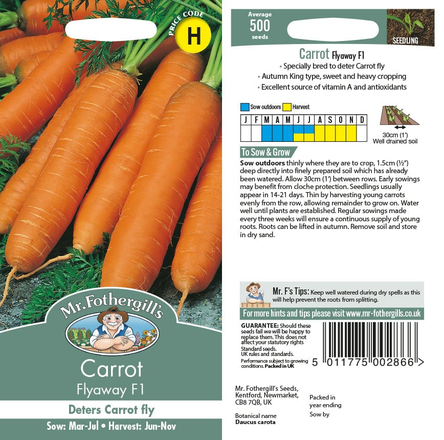 Carrot Flyaway F1 Seeds