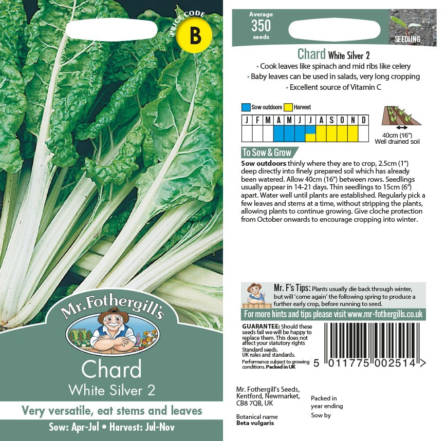 Chard White Silver 2 Seeds