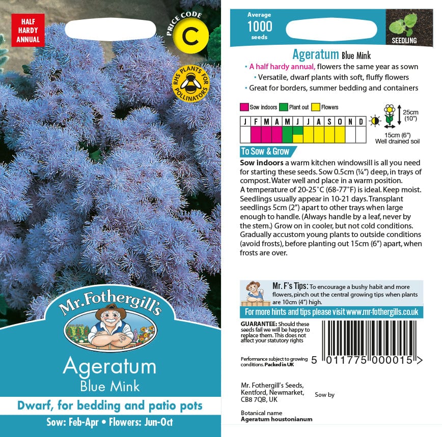 Ageratum Blue Mink Seeds