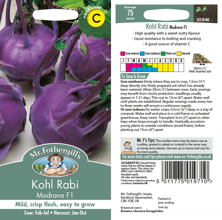 Kohl Rabi Modrava F1 Seeds