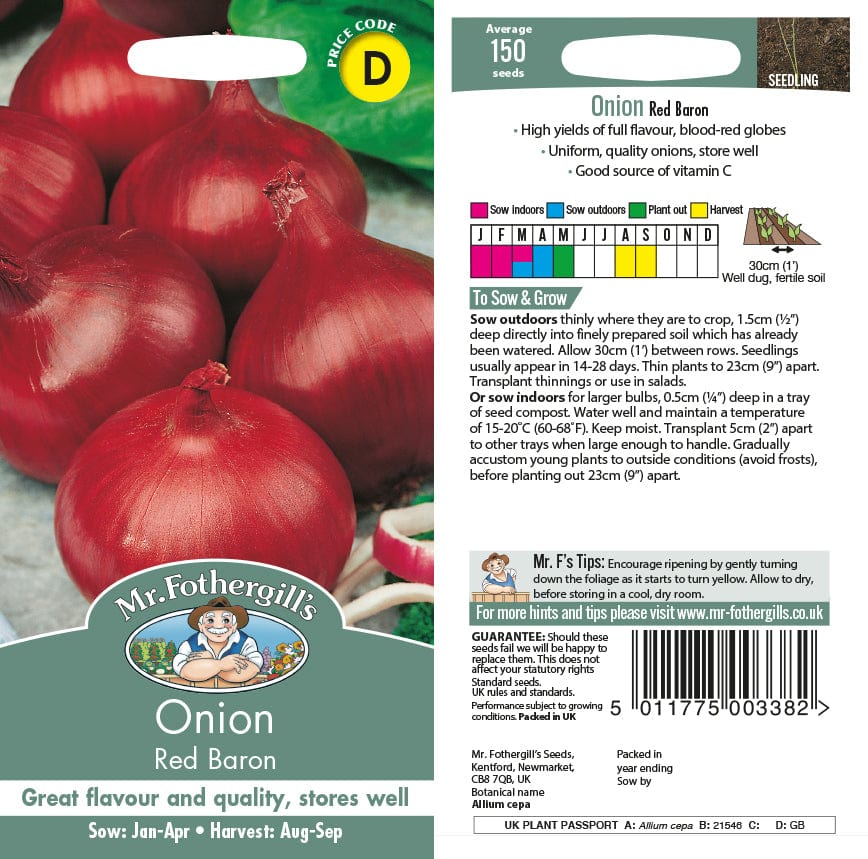 Onion Red Baron Seeds