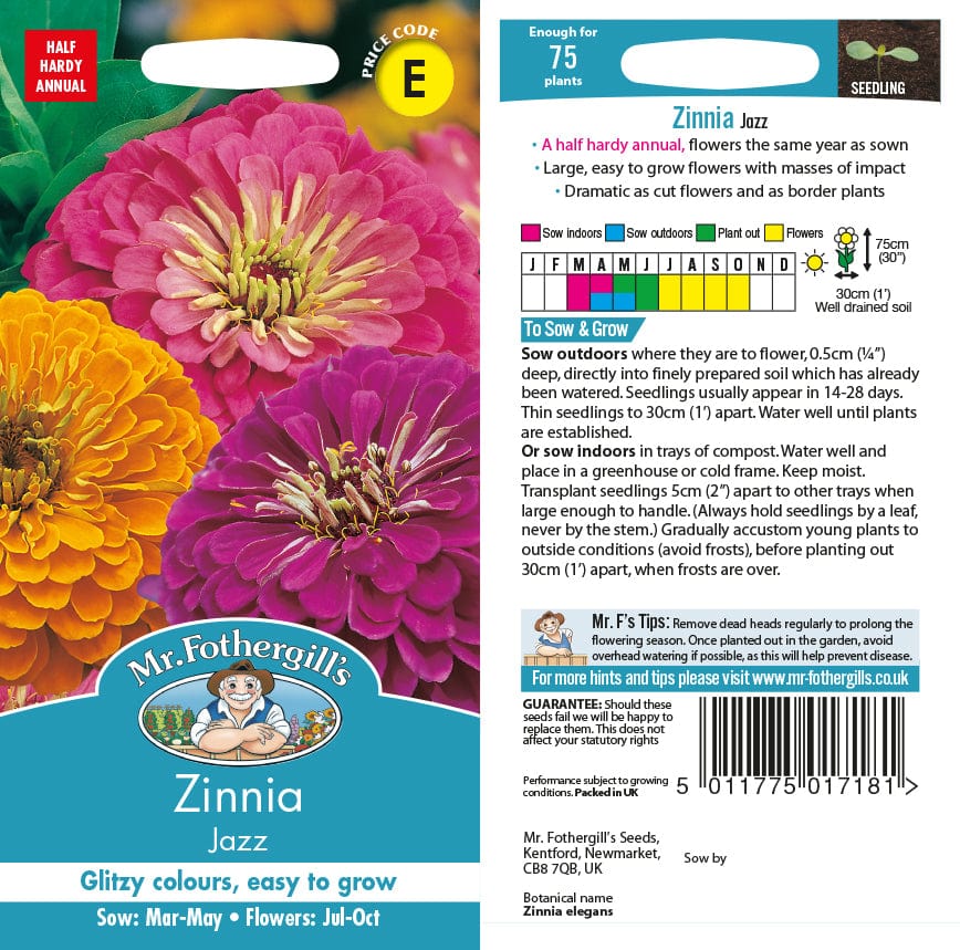 Zinnia Jazz Seeds