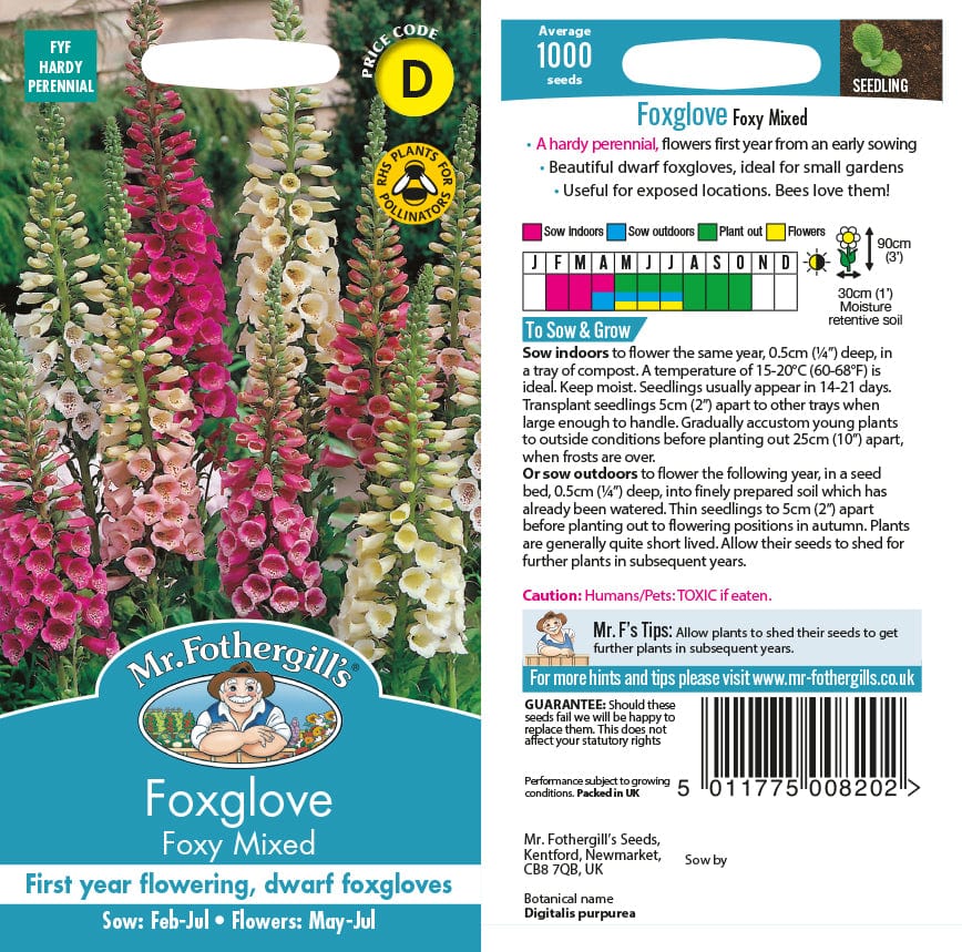 Foxglove Foxy Mixed Seeds