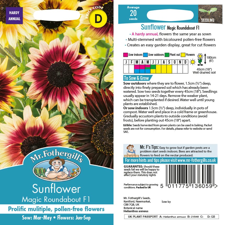 Sunflower Magic Roundabout F1 Seeds