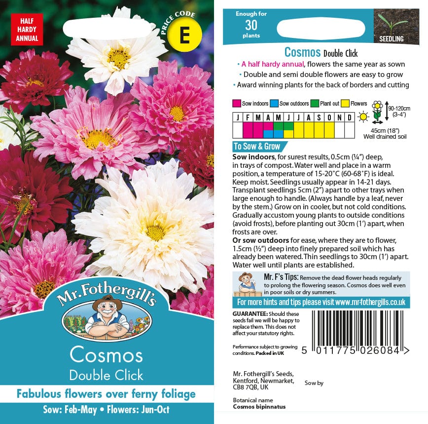 Cosmos Double Click Mixed Seeds