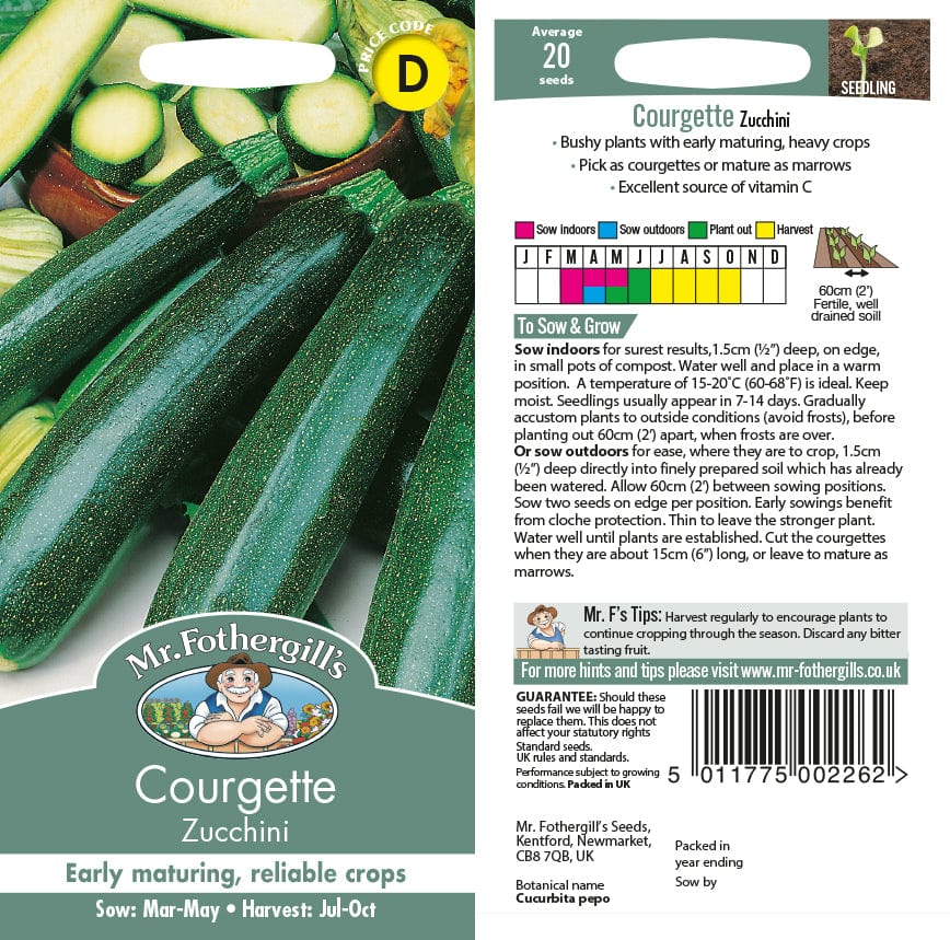 Courgette Zucchini Seeds