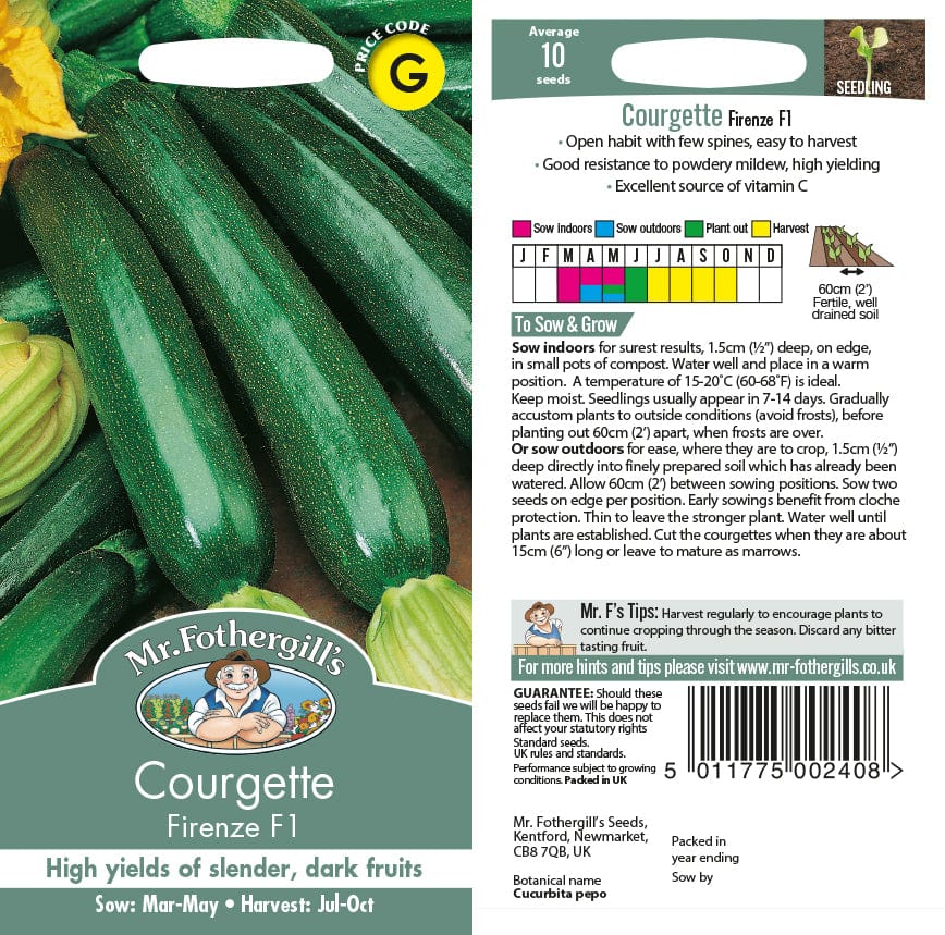 Courgette Firenze F1 Seeds