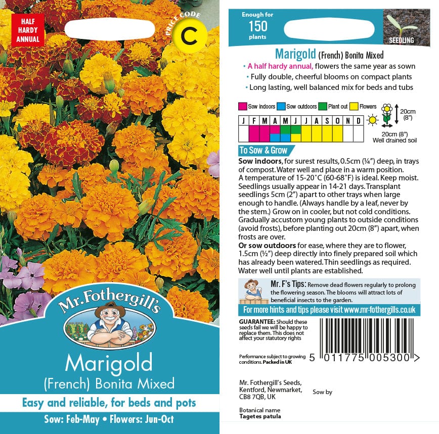 Marigold (French) Bonita Mixed Seeds