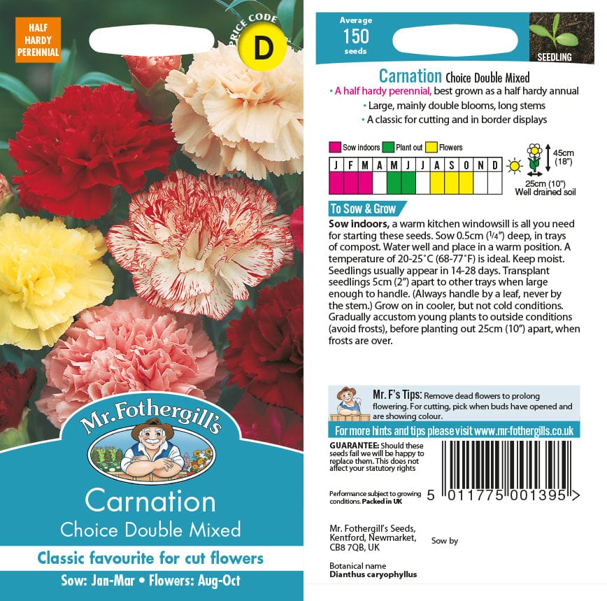 Carnation Choice Double Mixed Seeds