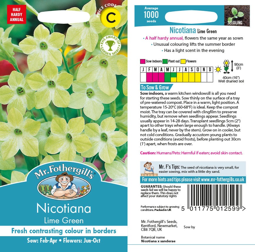 Nicotiana Lime Green Seeds