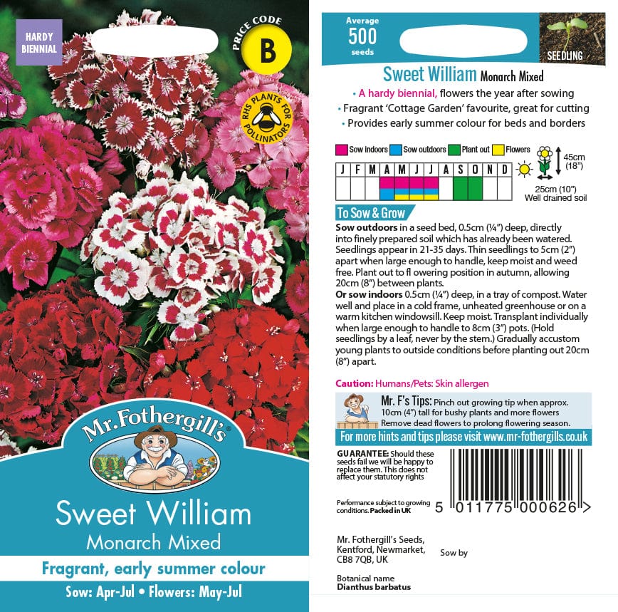 Sweet William Monarch Mixed Seeds