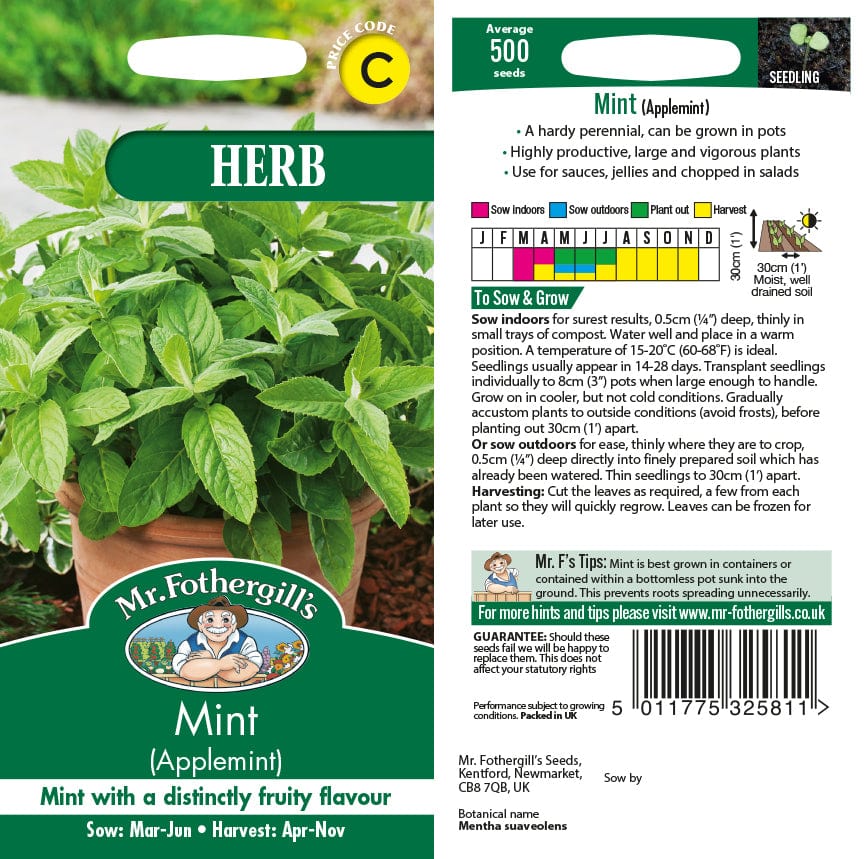 Mint Applemint Herb Seeds