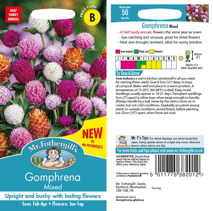 Gomphrena Mixed Flower Seeds