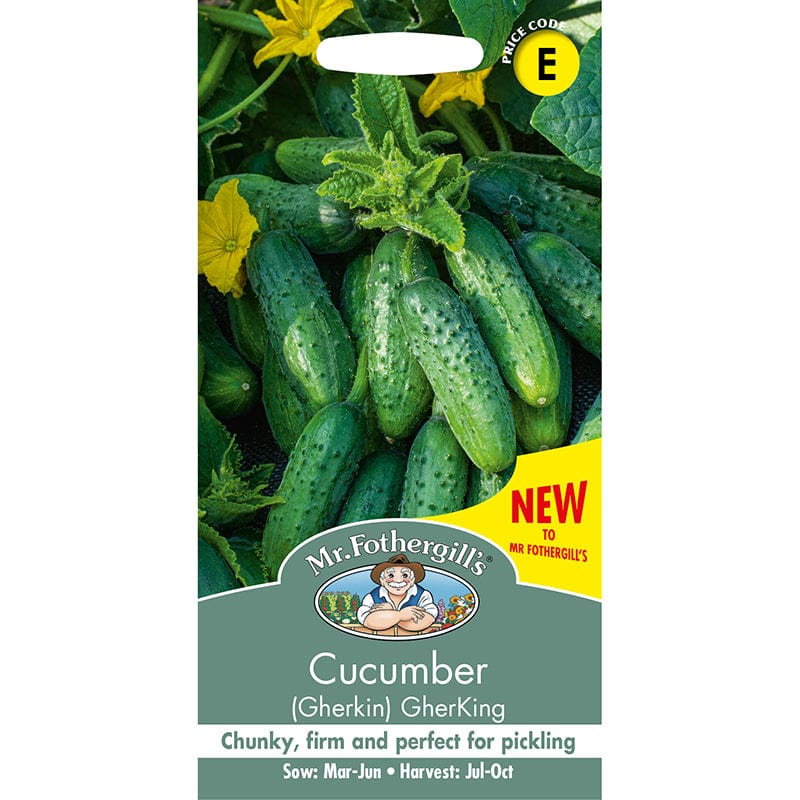 Cucumber (Gherkin) Gherking Seeds from Mr Fothergill's. | USA