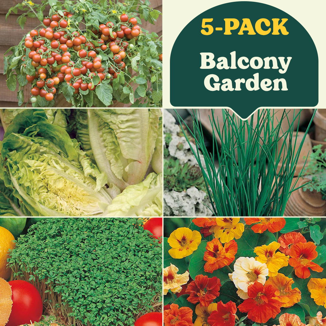 Small Space Growing Balcony Garden Collection (5-Pack)