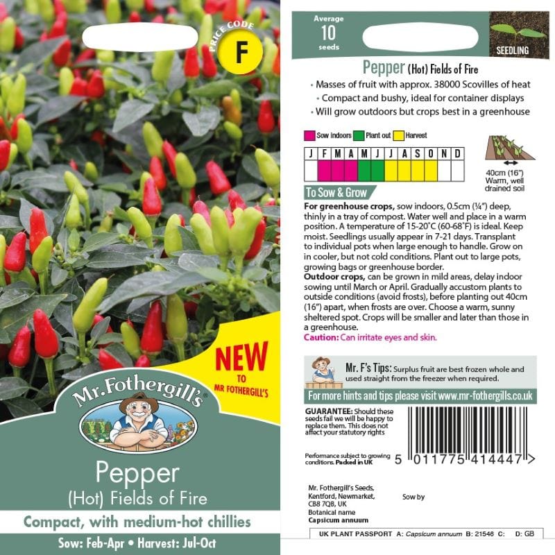 Pepper (Hot) Fields of Fire Seeds